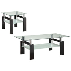 Orleans Furniture - Coaster - Dyer 2-piece Rectangular Coffee and End Table Set Black - 702288-S2