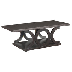 Shelly 3-piece Coffee and End Table Set Cappuccino