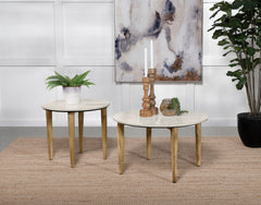 Orleans Furniture - Coaster - Aldis 2-piece Coffee and End Table Set White - 703718-S2