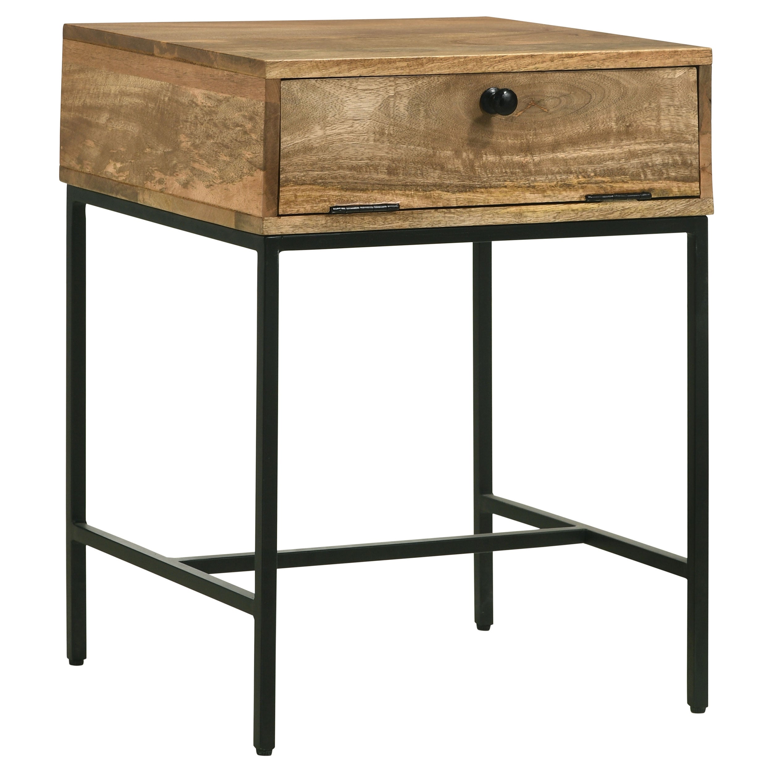 Orleans Furniture - Coaster - Stephie Rectangular Side End Table with Storage Honey Brown - 704697