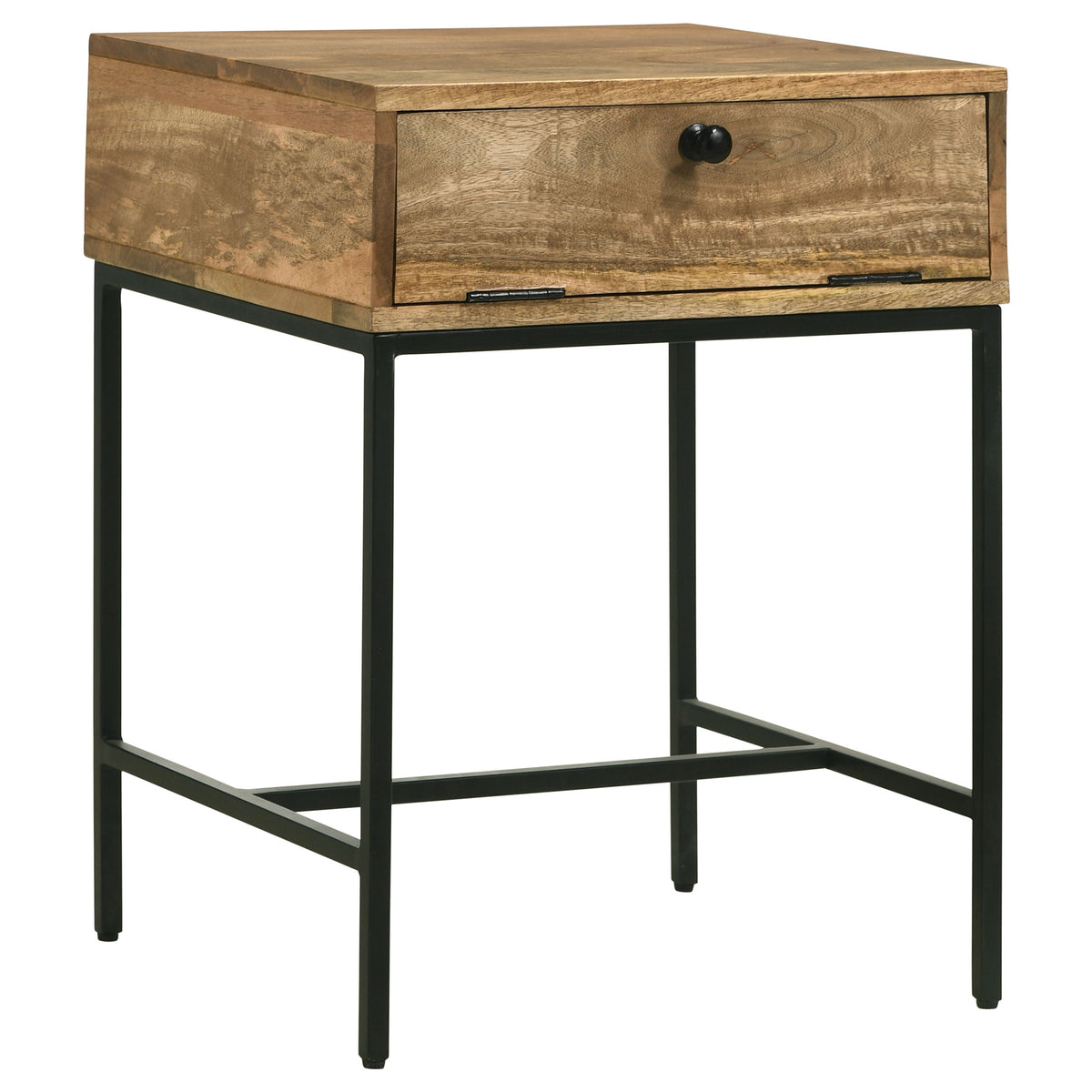 Orleans Furniture - Coaster - Stephie Rectangular Side End Table with Storage Honey Brown - 704697