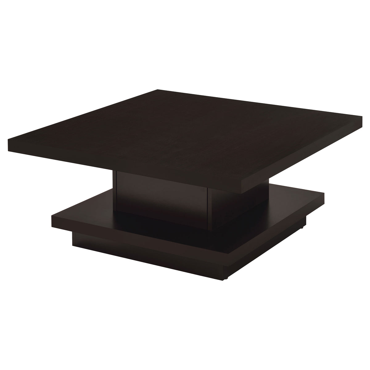 Orleans Furniture - Coaster - Reston Square Engineered Wood Coffee Table with Casters Cappuccino - 705168