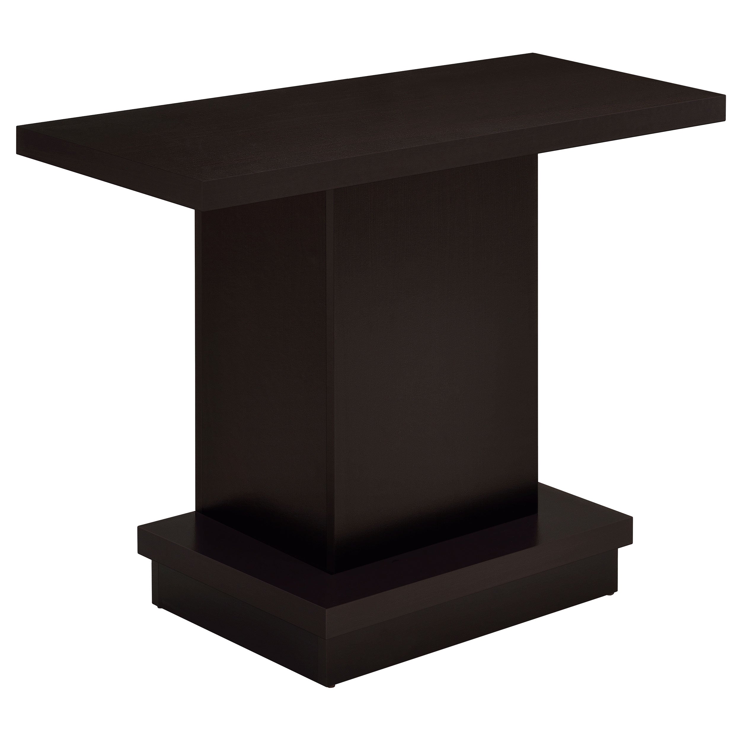 Orleans Furniture - Coaster - Reston Engineered Wood Pedestal Console Table Cappuccino - 705169
