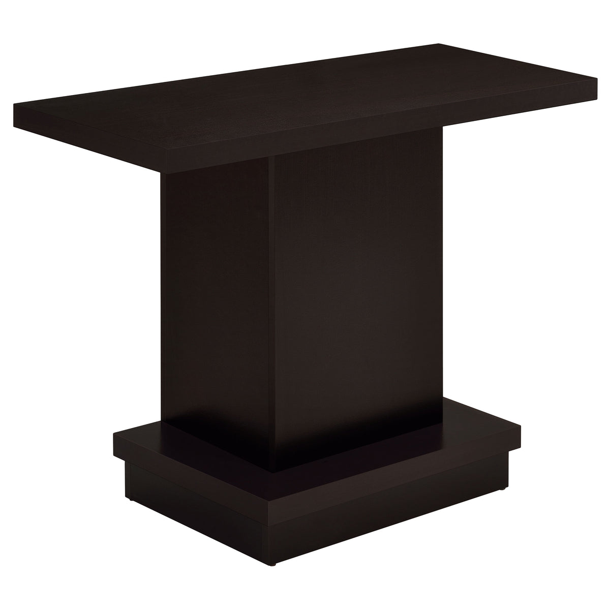 Orleans Furniture - Coaster - Reston Engineered Wood Pedestal Console Table Cappuccino - 705169