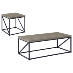 Birdie 2-piece Coffee and End Table Set Sonoma Grey