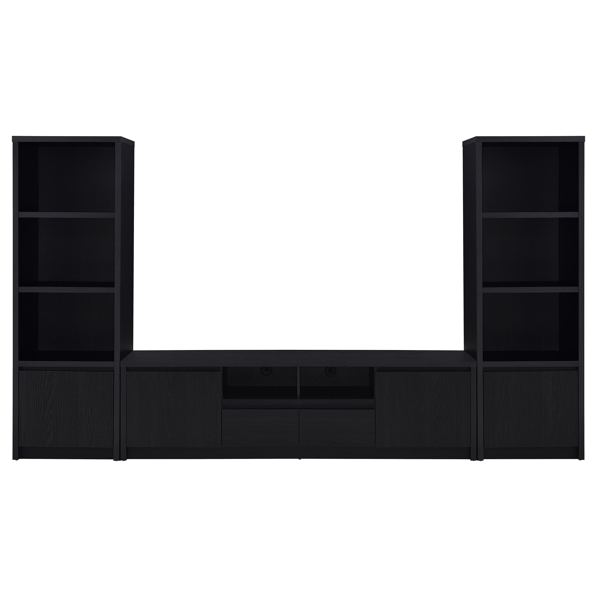 Winfield 78-inch 2-door TV Stand Media Console Black