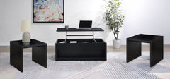 Orleans Furniture - Coaster - Knapp 3-piece Lift Top Coffee Table Set Black - 706228-S3