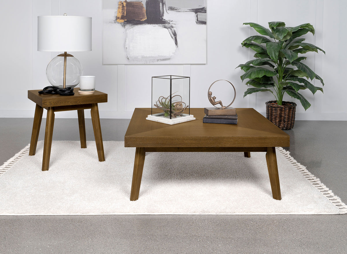 Orleans Furniture - Coaster - Westerly 2-piece Square Coffee and End Table Set Walnut - 707798-S2