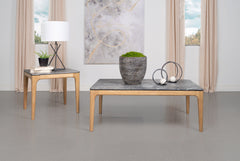 Orleans Furniture - Coaster - Polaris 2-piece SmartTop Coffee and End Table Set Grey - 707858-S2