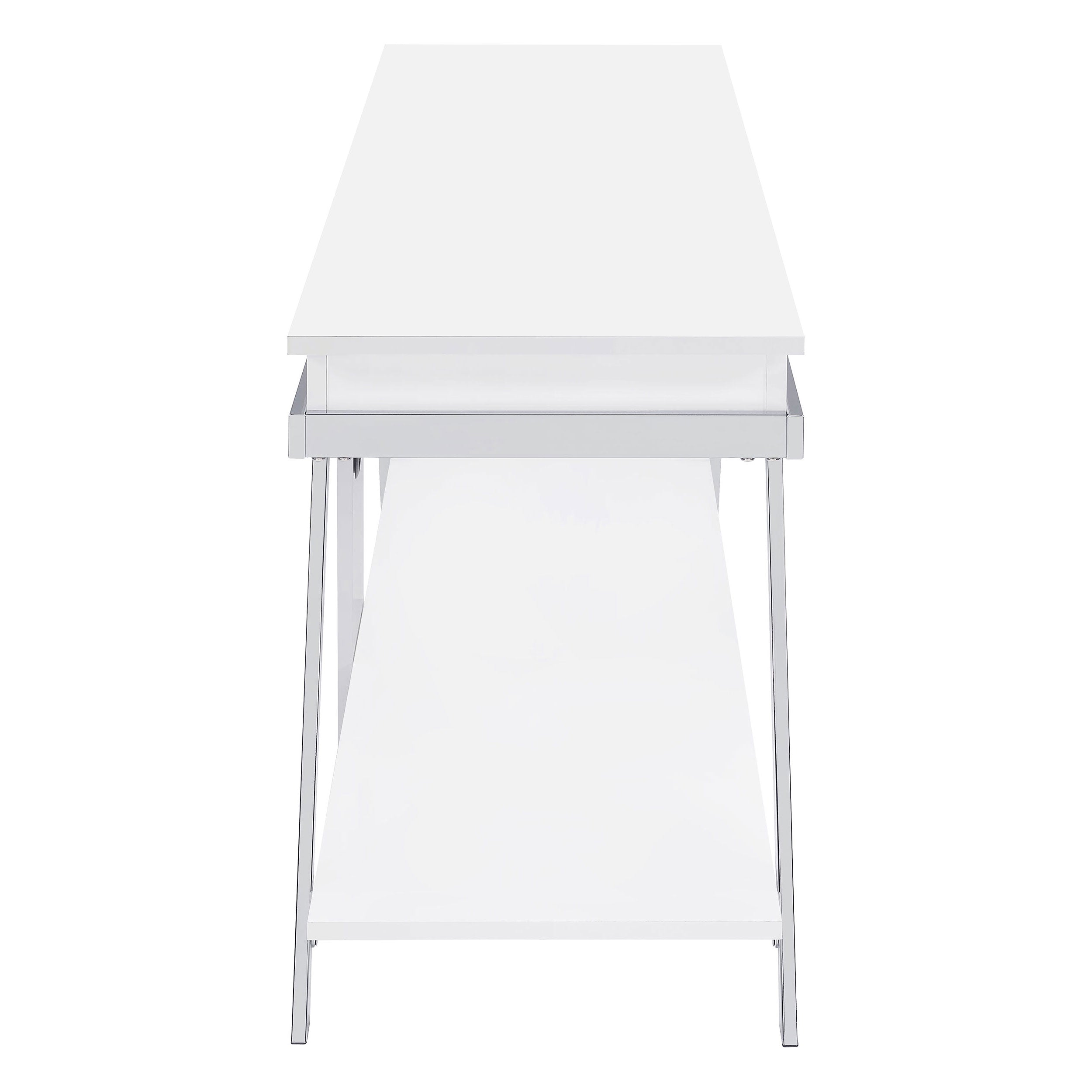 Marcia 1-drawer Wood 60-inch TV Stand White High Gloss
