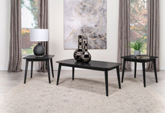 Orleans Furniture - Coaster - Radley 3-piece Rectangular Coffee Table Set Black - 708490