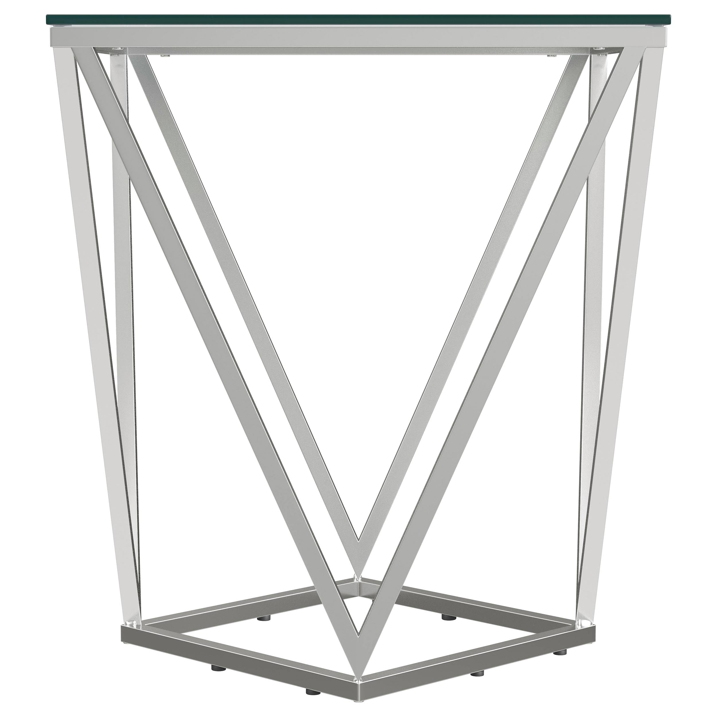 Brittania 3-piece Square Coffee and End Table Set Nickel