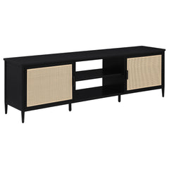 Orleans Furniture - Coaster - Amherst 2-door 70-inch Metal TV Stand Media Console Black - 710034