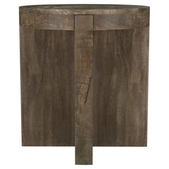 Orleans Furniture - Coaster - Kinkaid Round Solid Mango Wood End Table Brown - 710137