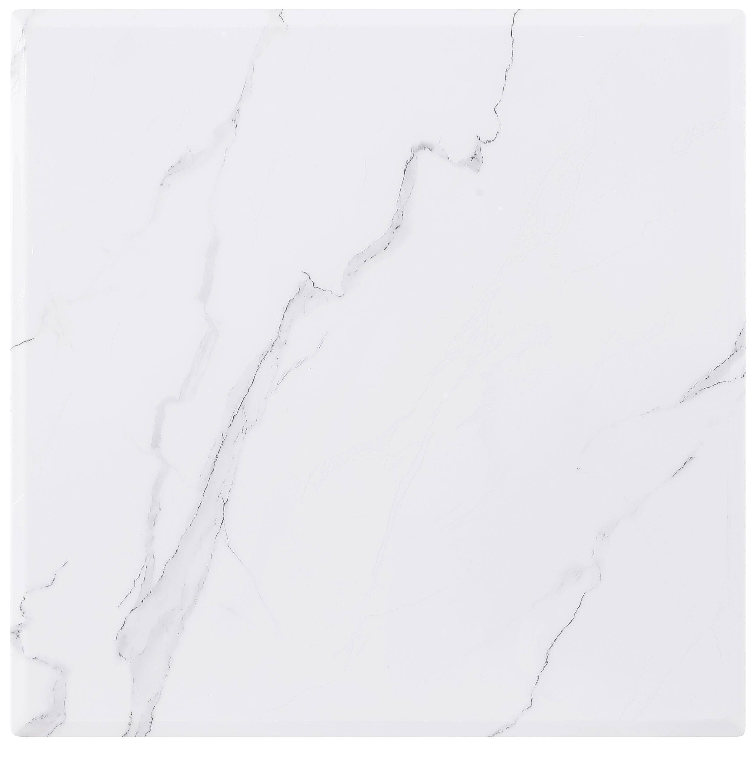 Visalia 3-piece Faux Marble Coffee and End Table Set White