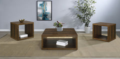 Orleans Furniture - Coaster - Frisco 3-piece Coffee and End Table Set Dark Pine - 710508-S3