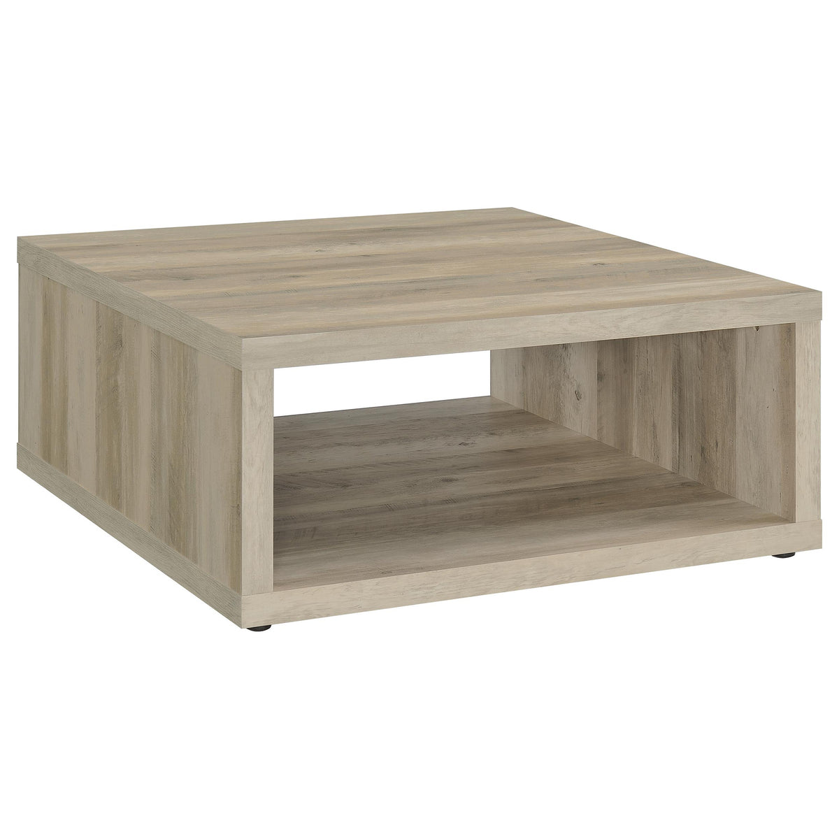 Orleans Furniture - Coaster - Frisco Square Engineered Wood Coffee Table Distressed Pine - 710518
