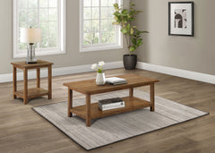 Orleans Furniture - Coaster - Payne 2-piece Coffee and End Table Set Distressed Brown - 710548-S2A