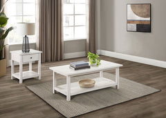 Orleans Furniture - Coaster - Payne 2-piece Coffee and 1-drawer End Table Set White - 710558-S2