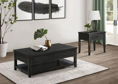 Orleans Furniture - Coaster - Concord 2-piece Coffee and End Table Set Distressed Java - 710578-S2