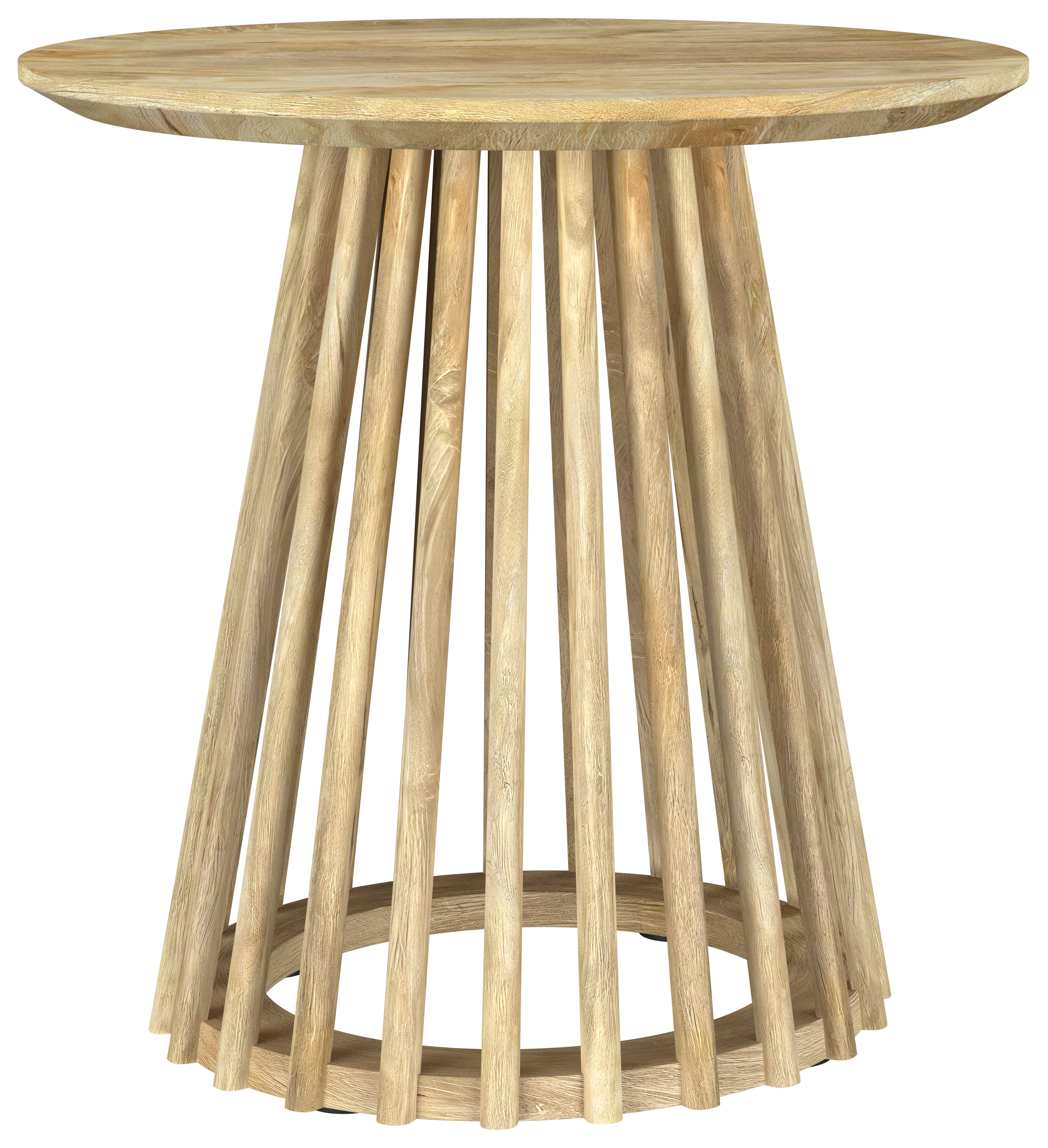 Orleans Furniture - Coaster - Touhy Round Solid Wood End Side Table Natural Mango - 710607