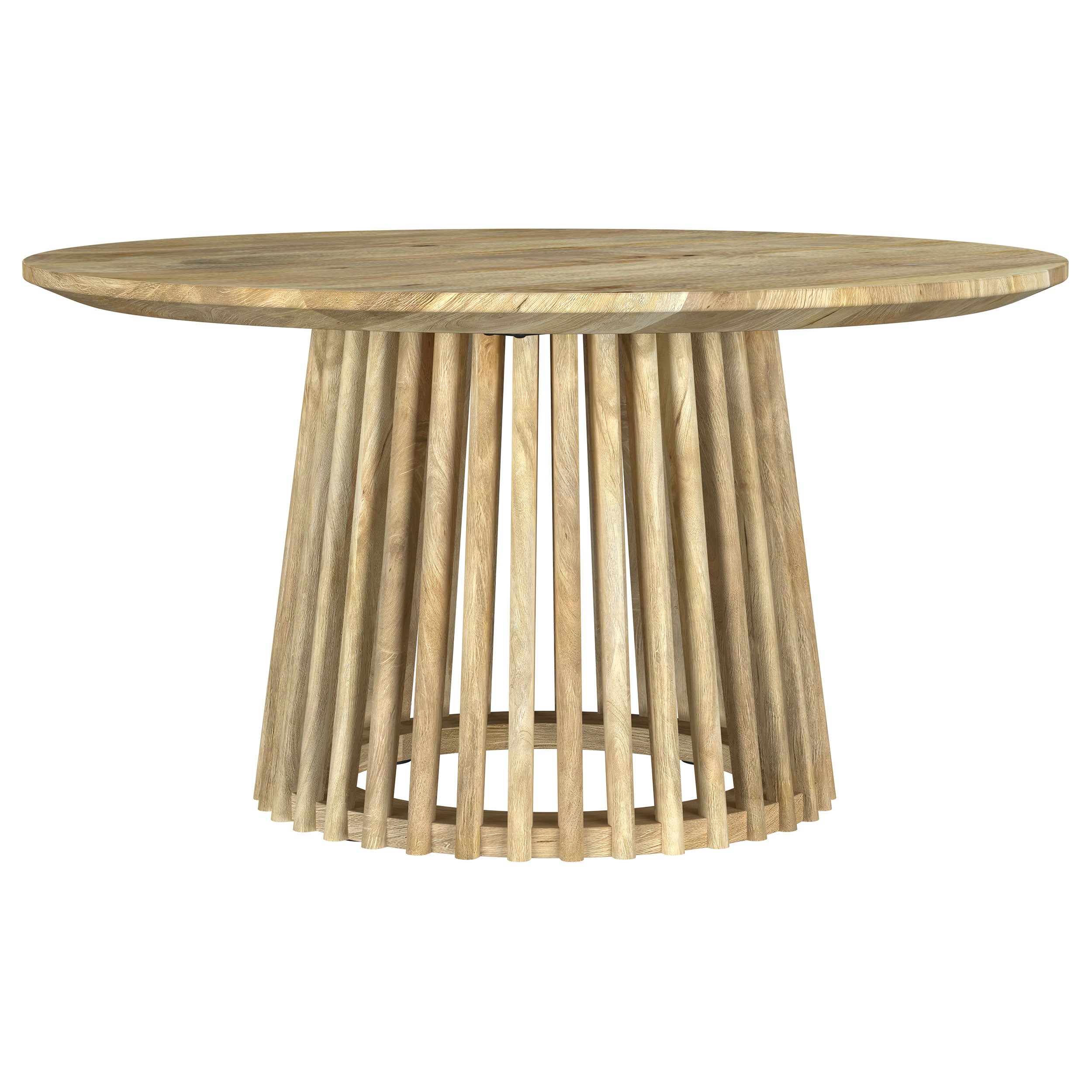 Orleans Furniture - Coaster - Touhy Round Solid Wood Cocktail Coffee Table Natural Mango - 710608