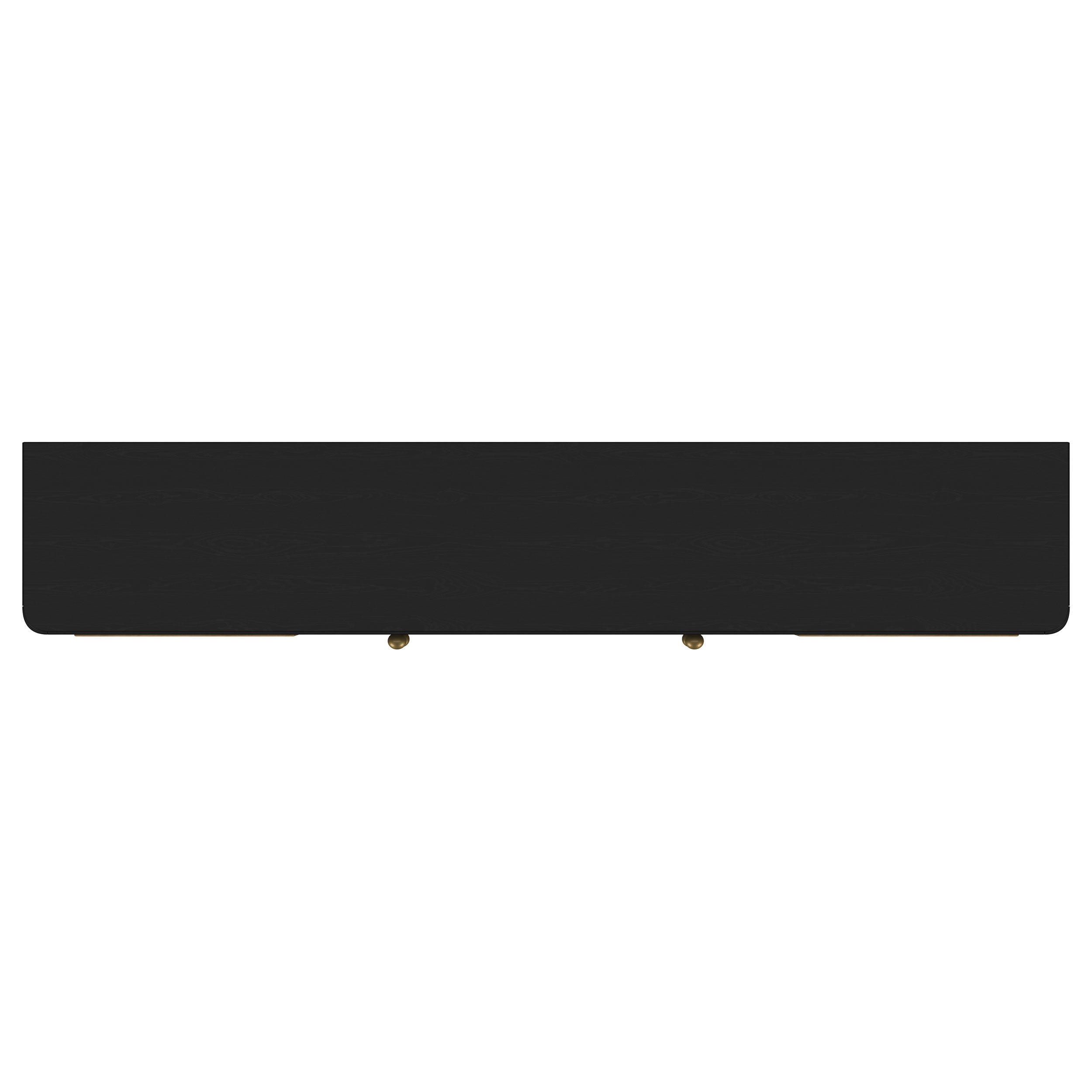Arini Rattan Cane 2-door TV Stand Media Console Black