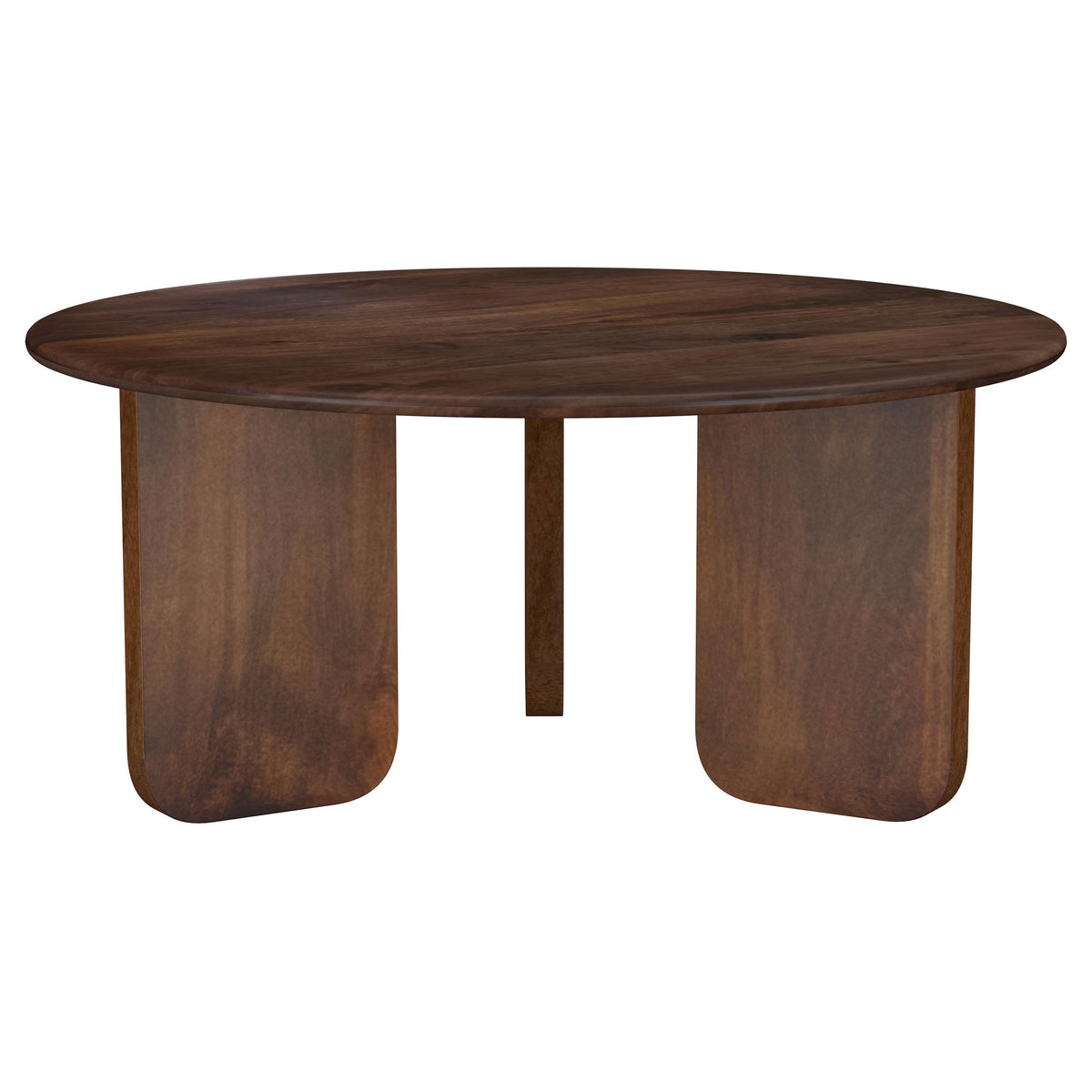 Orleans Furniture - Coaster - Dale Round Solid Mango Wood Coffee Table Brown - 721998