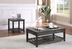 Orleans Furniture - Coaster - Cliffview 2-piece Lift Top Coffee and End Table Set Grey - 722288-S2