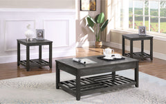 Orleans Furniture - Coaster - Cliffview 3-piece Lift Top Coffee and End Table Set Grey - 722288-S3