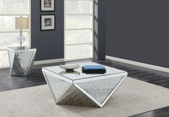 Orleans Furniture - Coaster - Amore 2-piece Mirrored Coffee and End Table Set Silver - 722508-S2