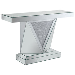 Orleans Furniture - Coaster - Amore Mirrored Acrylic Entryway Sofa Console Table Silver - 722509