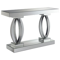 Orleans Furniture - Coaster - Amalia Mirrored Acrylic Entryway Sofa Console Table Silver - 722519