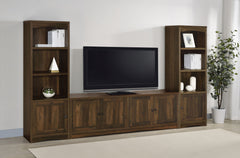 Orleans Furniture - Coaster - Laughlin 3-piece Entertainment Center TV Stand Dark Pine - 724123-SET