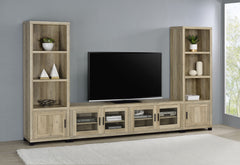 Orleans Furniture - Coaster - Sachin 3-piece 79-inch TV Entertainment Center Antique Pine - 736283-SET