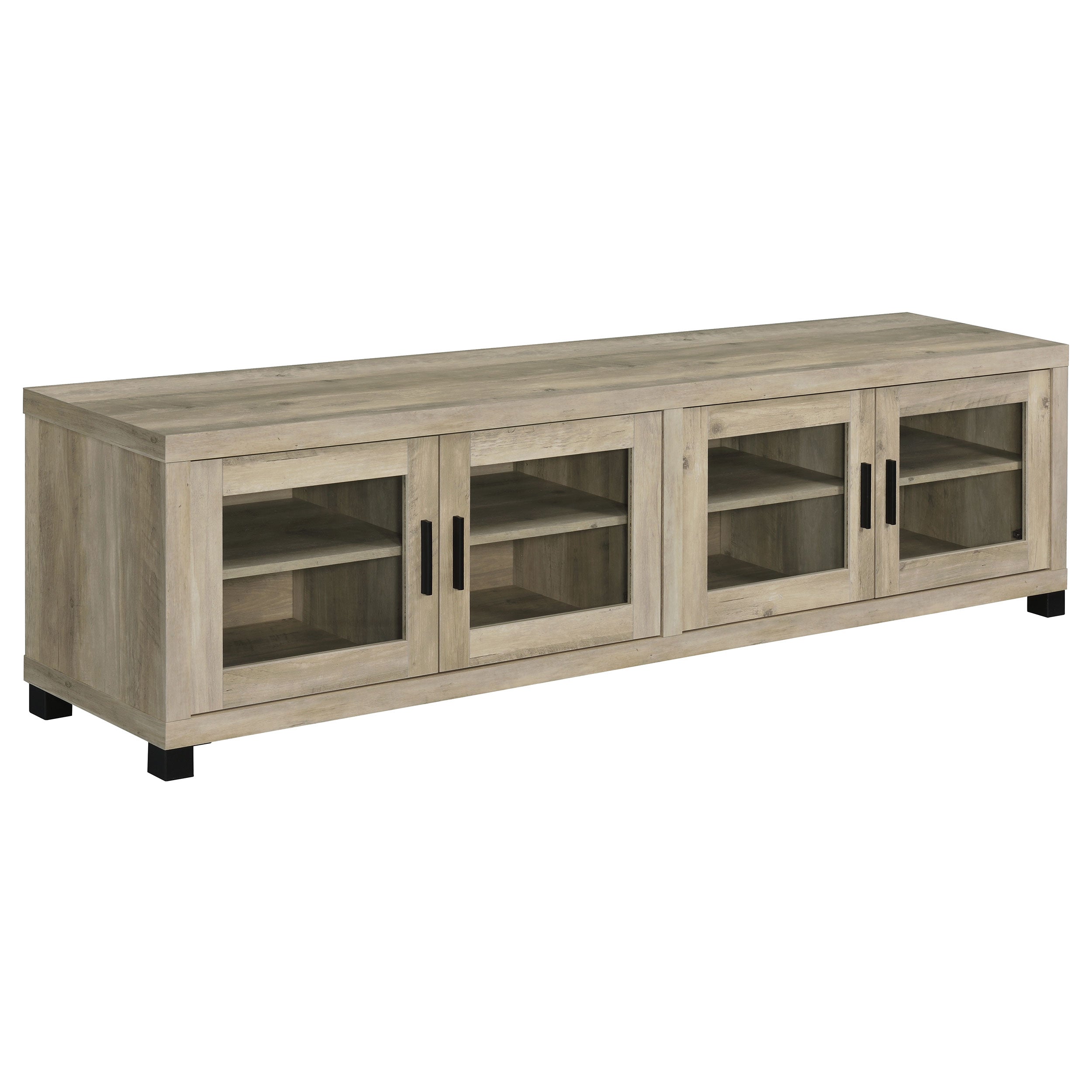 Orleans Furniture - Coaster - Sachin 4-door Engineered Wood 79-inch TV Stand Distressed Pine - 736283