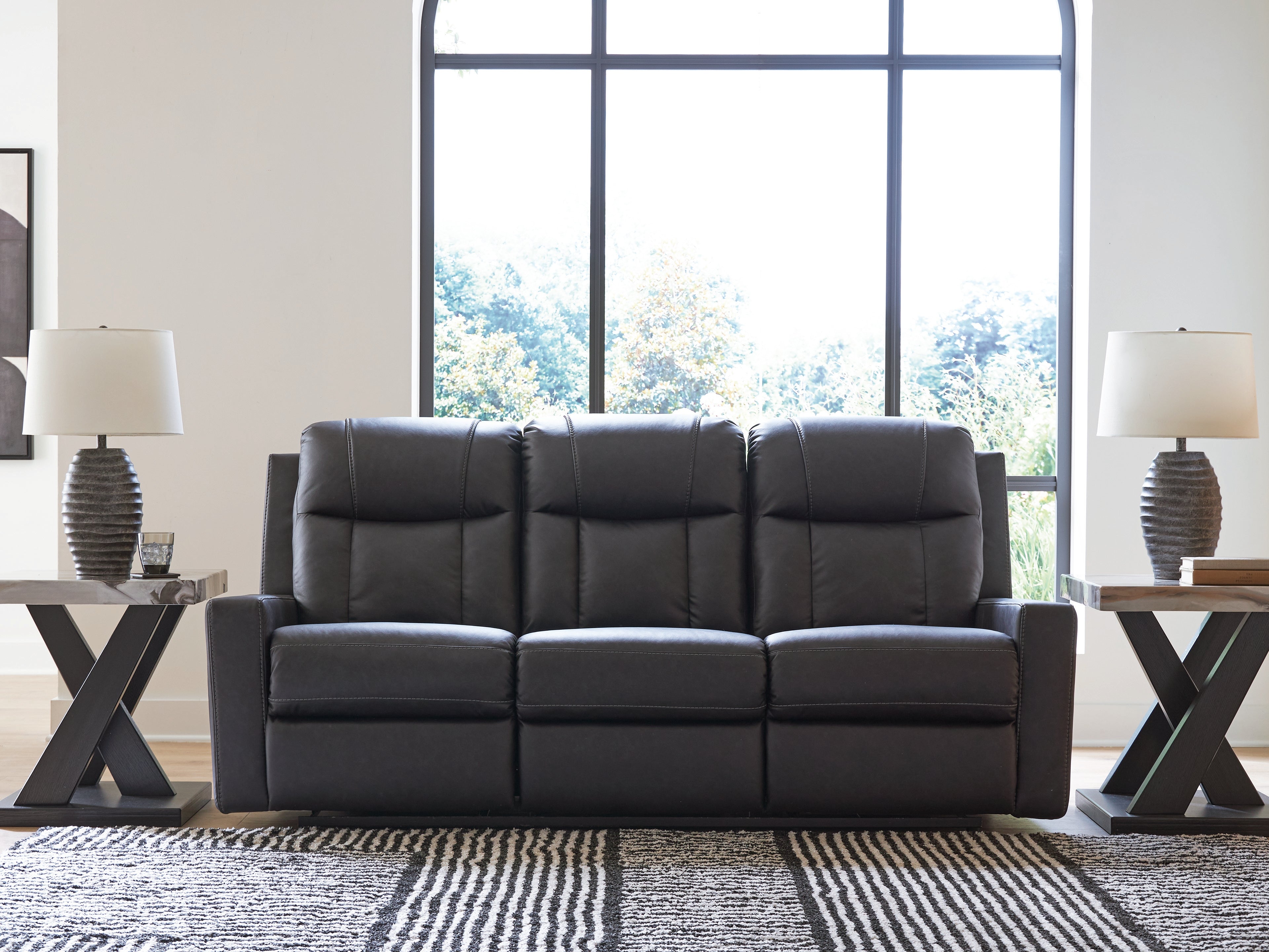 Orleans Furniture - Ashley Furniture - Mackmenville Living Room - Reclining Sofa / Carbon - 7471388