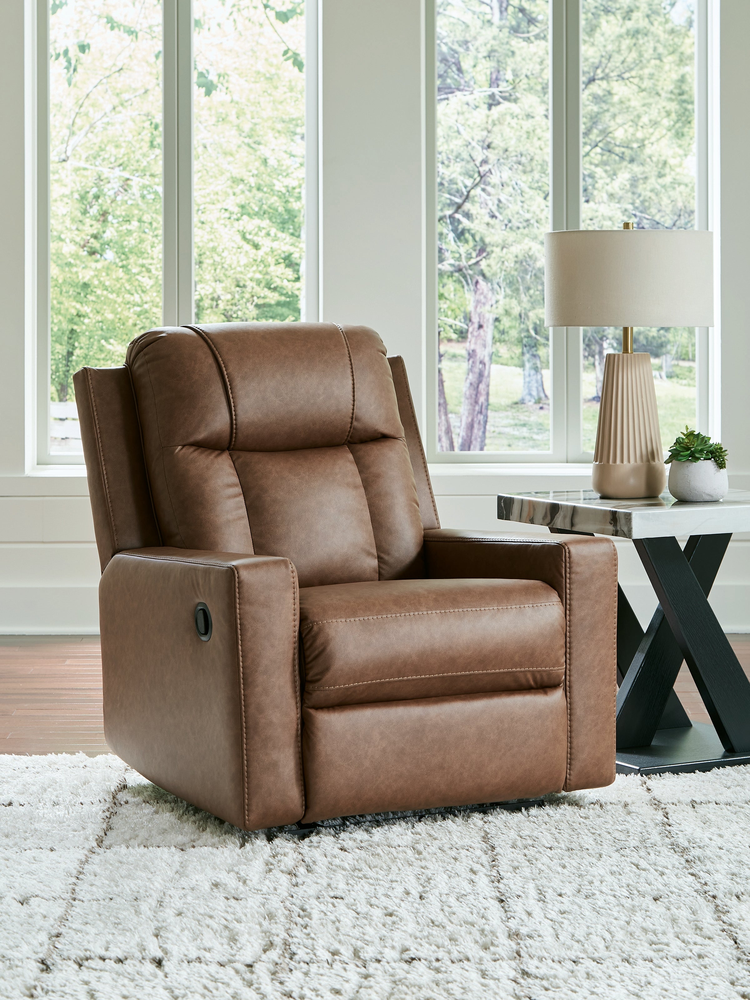 Orleans Furniture - Ashley Furniture - Mackmenville Living Room - Zero Wall Recliner / Caramel - 7471429