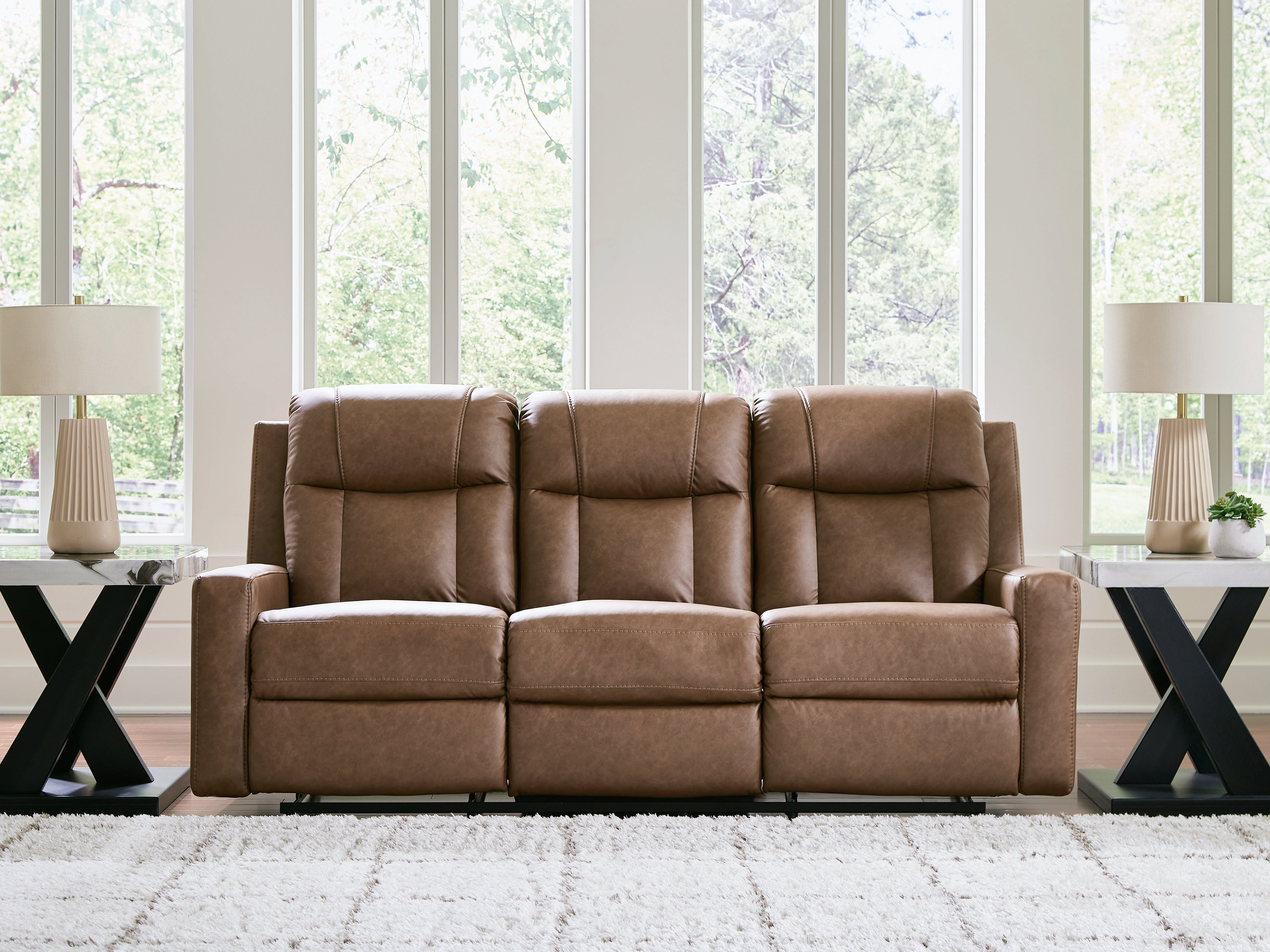 Orleans Furniture - Ashley Furniture - Mackmenville Living Room - Reclining Sofa / Caramel - 7471488