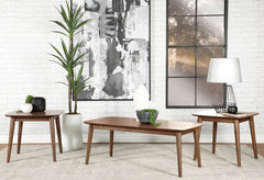 Orleans Furniture - Coaster - Radley 3-piece Rectangular Coffee Table Set Natural Walnut - 753524