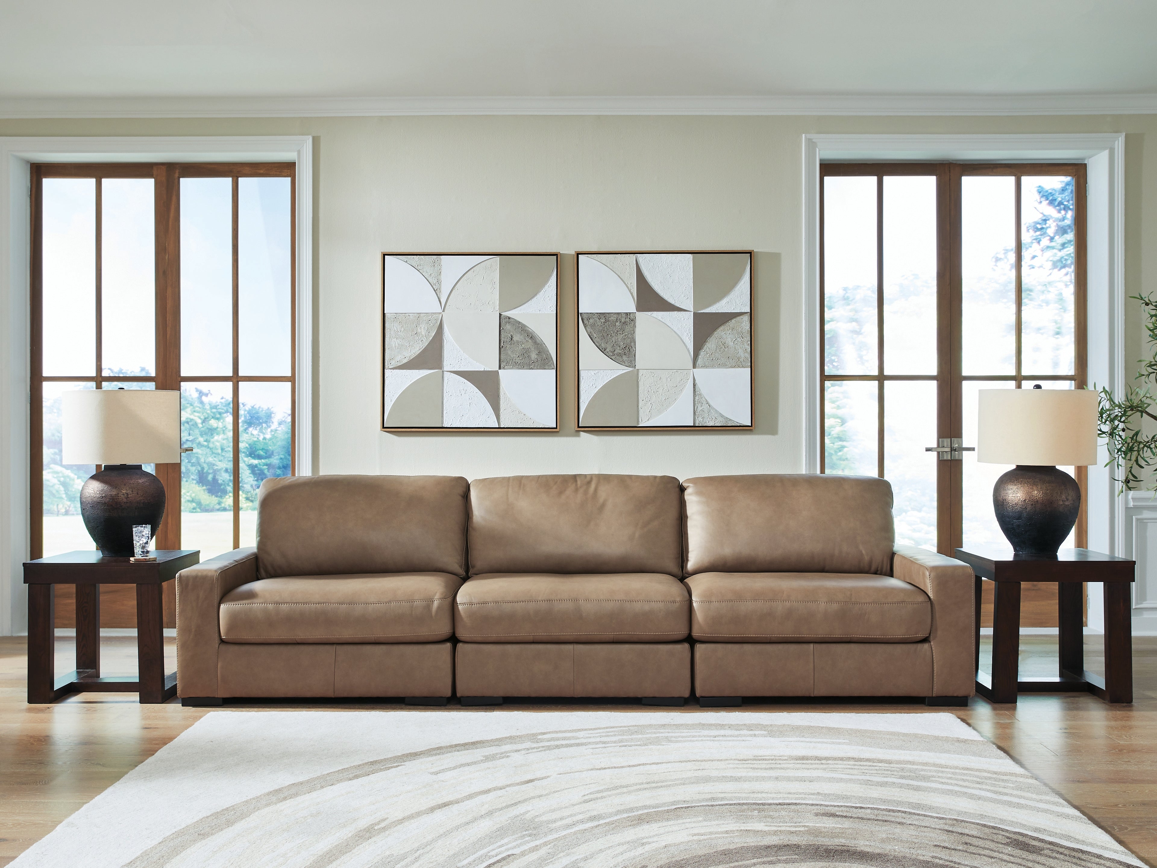 Orleans Furniture - Ashley Furniture - Veronella Sectional - RAF 3-Piece Sectional Sofa / Sahara - 76106S2