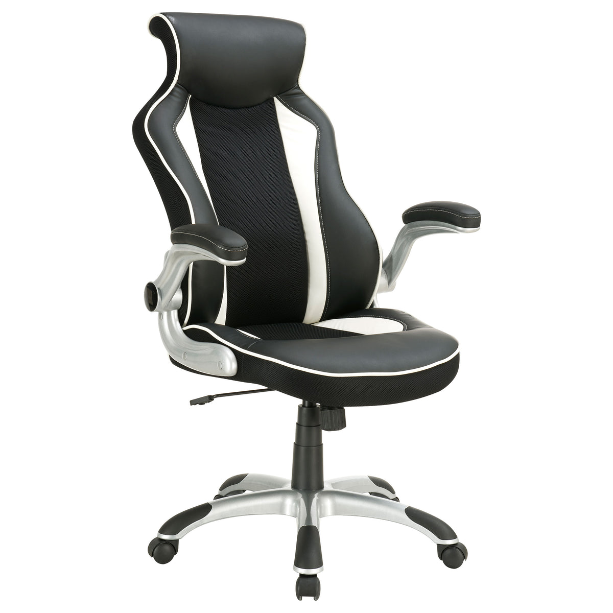 Orleans Furniture - Coaster - Dustin Upholstered Adjustable Home Office Desk Chair Black - 800048