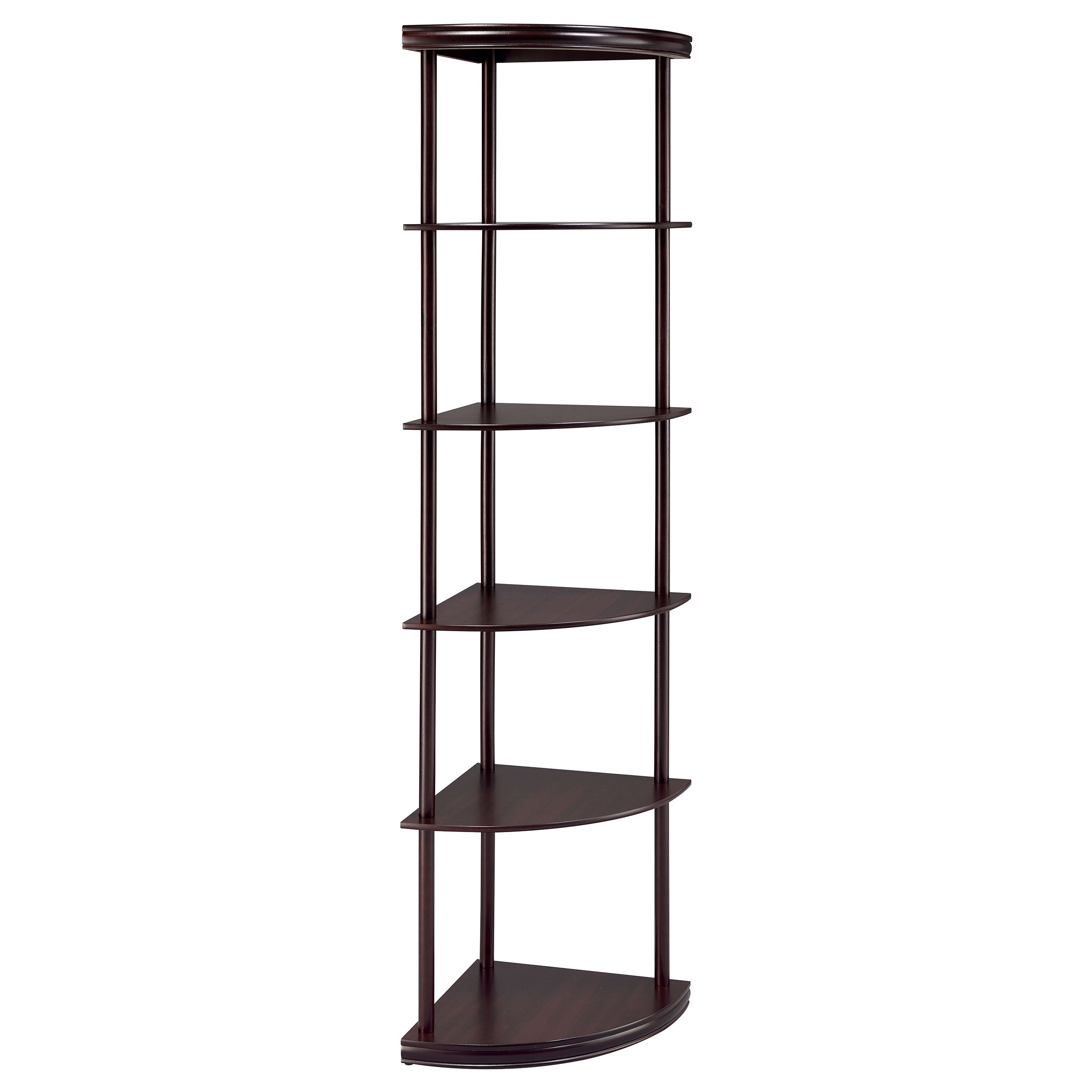 Orleans Furniture - Coaster - Bonwick 72-inch 5-shelf Corner Bookshelf Cappuccino - 800279