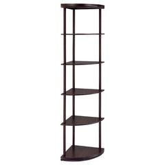 Orleans Furniture - Coaster - Bonwick 72-inch 5-shelf Corner Bookshelf Cappuccino - 800279