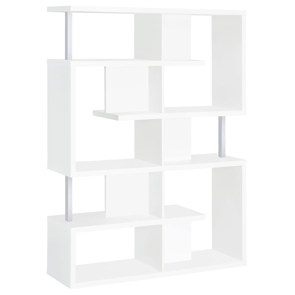 Orleans Furniture - Coaster - Hoover 63-inch 5-shelf Bookshelf White - 800310
