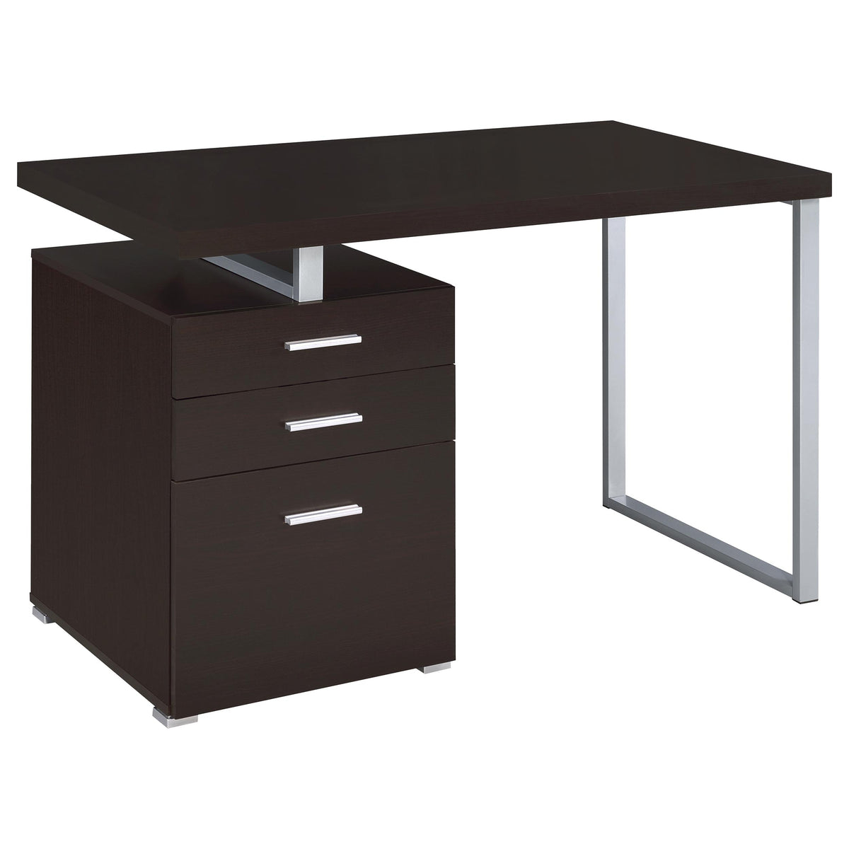 Orleans Furniture - Coaster - Brennan 47-inch 3-drawer Office Computer Desk Cappuccino - 800519