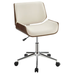 Orleans Furniture - Coaster - Addington Upholstered Adjustable Office Desk Chair Ecru - 800613