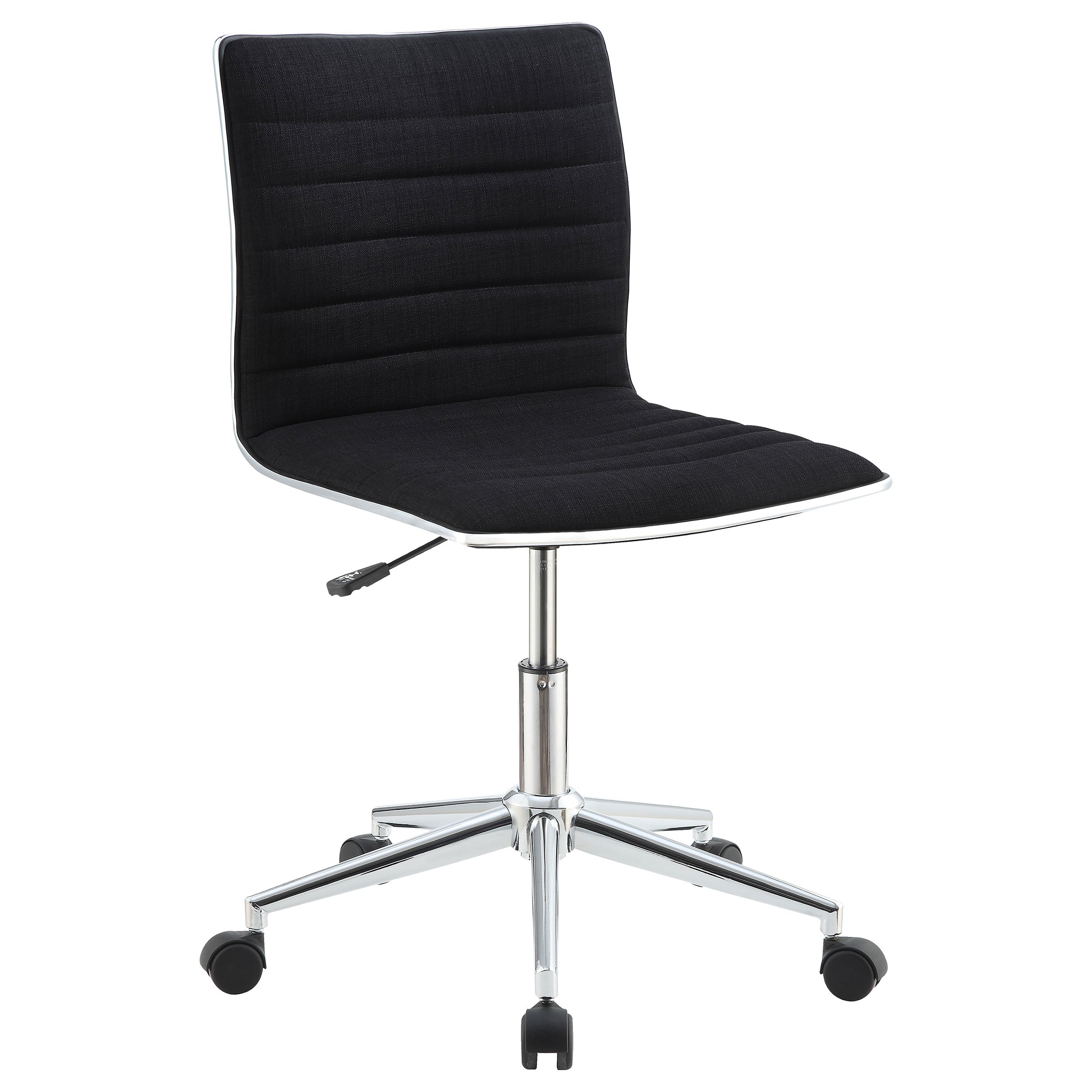 Orleans Furniture - Coaster - Chryses Upholstered Adjustable Home Office Desk Chair Black - 800725
