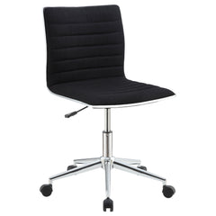 Orleans Furniture - Coaster - Chryses Upholstered Adjustable Home Office Desk Chair Black - 800725
