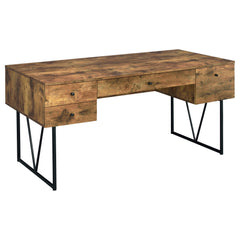 Orleans Furniture - Coaster - Analiese 63-inch 4-drawer Writing Desk Rustic Nutmeg - 800999